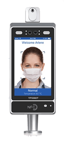 TPS980T FACIAL RECOGNITION AND TEMPERATURE CHECK ACCESS POINT