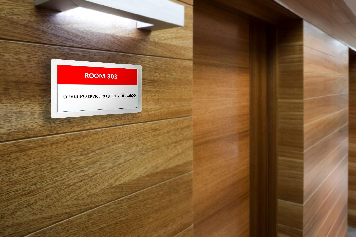 EINK дисплей - решение для отелей eink